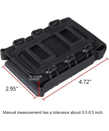 IDOGEAR Rifle Magazine Pouch - Universal MOLLE Soft Shell Mag Carrier for 5.56mm/7.62mm Mags in Black - Buy Online on GoSupps.com