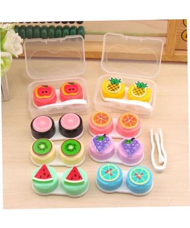 Homsfou 2-Part Contact Lens Box Set | Contact Lens Holder & Case | Small Fruit Design Lens Container for Easy Storage - Buy Online on GoSupps.com