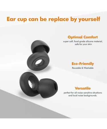 SLEEKUP High Fidelity Ear Plugs for Focus Concerts & Sleep - Misophonia & Noise Sensitivity Protection 10dB-28dB Noise Reduction - Buy Online on GoSupps.com