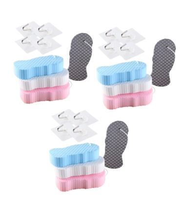 Didiseaon 3 Sets Children's Bath Sponge Body Cleaning Sponge Kids Tools Sponge for Bath Dead Skin Remover for Body Household Body Scrubber Bath Accessories Infant Products Portable PVA 3D