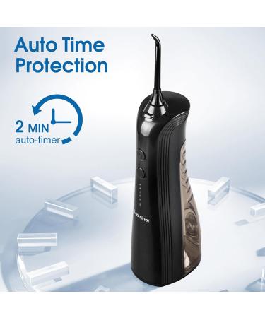 Leominor Water Dental Flosser - 5 Modes Cordless & Portable Teeth Cleaner | IPX7 Waterproof & Rechargeable Oral Irrigator | Professional Flossing for Home & Travel - Buy Online on GoSupps.com