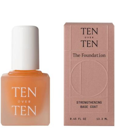 Tenoverten - The Foundation Fortifying Base Coat | Clean  Natural  Non-Toxic Nail Care (0.45 fl oz | 13.3 mL)