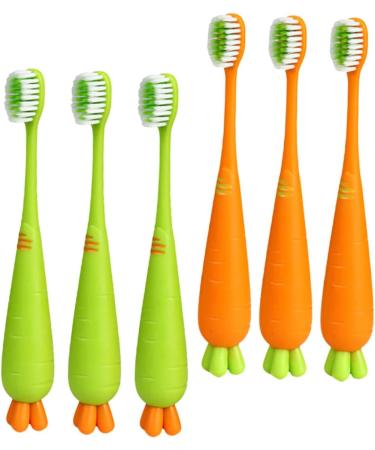 Buy Healvian 18 STK Carrot Soft Toothbrushes for Kids | Travel-Friendly Children's Toothbrushes - Buy Online on GoSupps.com