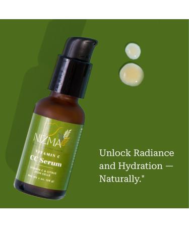 Nizma Skincare CC Serum with Vitamin C Hydrating Face Serum with Hyaluronic Acid and Citrus Stem Cells for All Skin Types Reduces Redness and Age Spots 1 oz. - Buy Online on GoSupps.com