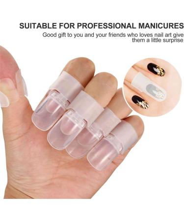 Housoutil 90 Pcs Nail Case Nail Removal Tools Nail Polish Varnish Tip Skincare Tool Nail Tools for Nail Art Skin Care Tools Cuticle Protectors for Fingers White Accessories Manicure Plastic 4x2cmx3pcs Whitex3pcs - Buy Online on GoSupps.com