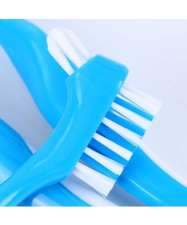 3pcs Double Sided Hard Denture Brush Set with Ergonomic Rubber Handle - Portable Denture Care Tool - Buy Online on GoSupps.com