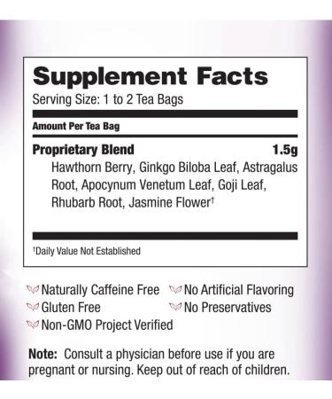 Bravo Tea Cholesterol Health Herbal Tea - Caffeine Free, 20 Bags | Heart Health Support - Buy Online on GoSupps.com