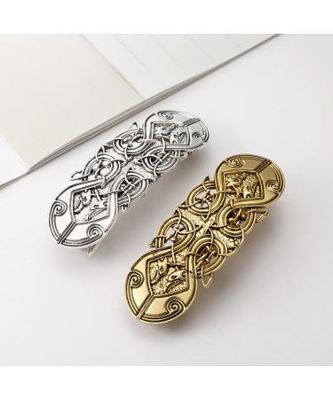 Vintage Hair Clip Knot Hair Pins Hollow Alloy Silver Hair Accessories for Women Girls Metal Hair Clips - Buy Online on GoSupps.com