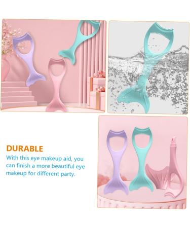 Mikinona Mutitool Stencil Shape for Compact Separator Mascara Applicator Women Lash Helpers Mermaid Aid Make with 15X5.7CM Blue - Buy Online on GoSupps.com