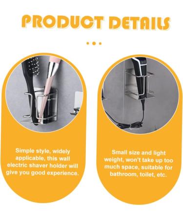 Minkissy Electric Shaver Holder - Stainless Steel Razor Hook Wall Bracket for Safety & Organization | Durable & Stylish Bathroom Storage - Buy Online on GoSupps.com