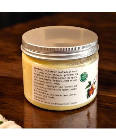  Les Trouvailles D'Horty Cocoa Butter 245g - Ivory Coast - Pure & Natural - Good Benefits for Skin - Hair - Face - Body - Lip Care - Cocoa Butters - Buy Online on GoSupps.com