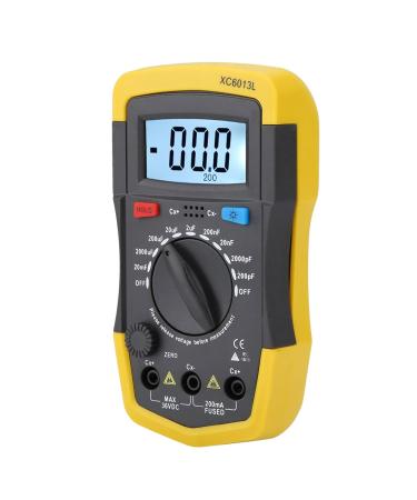 Compact Lightweight LCD Capacitance Meter Tester with Large Screen High Range 0.1pf to 20000uf - Buy Online on GoSupps.com