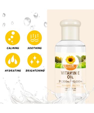 Vitamin E Oil for Face - 100% Natural Vitamin E Oil for Skin - Body Oil for Women Dry Skin - Essential Oils for Skin - Massgae Face Oil for Reduce Scars Stretchmarks 75ml - Buy Online on GoSupps.com