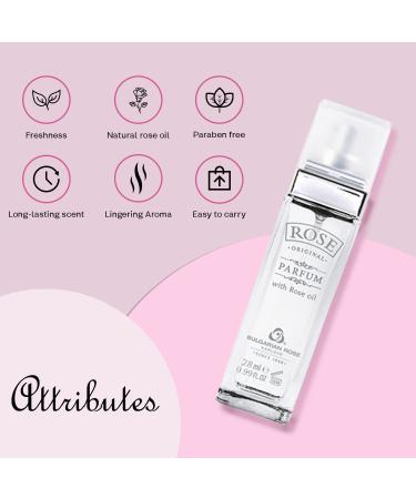 Rose Bulgarian Perfume - Natural Original Parfum - Aromatic Fragrance - Long Lasting Freshness - Paraben Free - Unisex Perfume - Perfect for Everyone - 28ml - Buy Online on GoSupps.com
