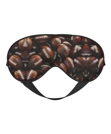Pile of Footballs Sleep Mask-Adjustable Breathable Fashionable Eye Mask for A Comfortable Sleep Experience