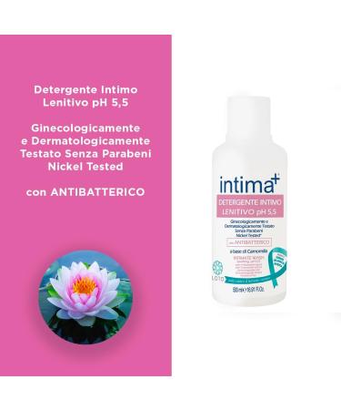  Intima+ Intima+ | Soothing underwear wash pH 5.5 underwear wash antibacterial wash chamomile-based wash women's wash 4 x 500 ml - Buy Online on GoSupps.com