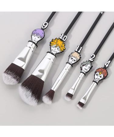 Buy Cute Anime Haikyuu Makeup Brush Set - 5-Piece Cosmetic Kit for Fans | Foundation Rouge Eyeshadow & Powder Brushes - Buy Online on GoSupps.com
