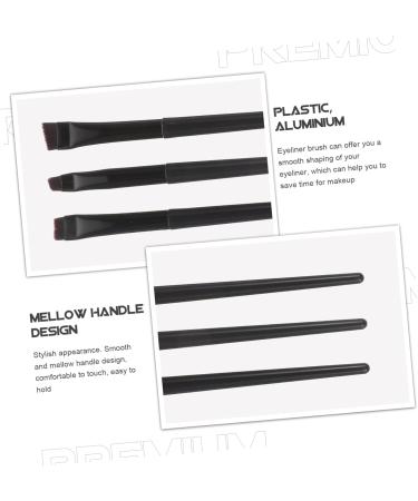 Baluue 3pcs Eyeliner Brush Eyebrow Brush Female Makeup Brush Make up Brush Makeup Black Eyeliner - Buy Online on GoSupps.com