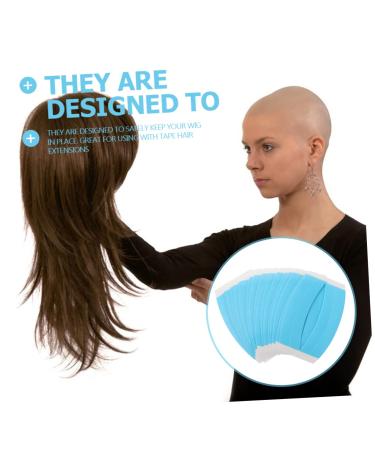 DOITOOL 23 Sheets Double Sided Wig Film Double-sided Tape Wig Tape Supply Lace Wig Hair Wig Tape Hair Extension Tape Strips Waterproof Wig Tape Sticker Glue Water Proof - Buy Online on GoSupps.com