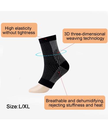 Shop AQSQWQ Compression Stockings for Men & Women - Adjustable Foot & Ankle Support | L-XL Sizes Available - Buy Online on GoSupps.com