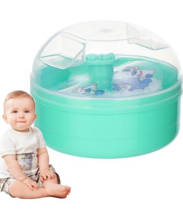 Bouff e De Poudre Corporelle Et R cipient Bouff e De Poudre Pour Poudre Corporelle - Applicateur de houppette de poudre tui poudre pour le corps avec houppette pour poudre libre fond de teint Vert - Buy Online on GoSupps.com