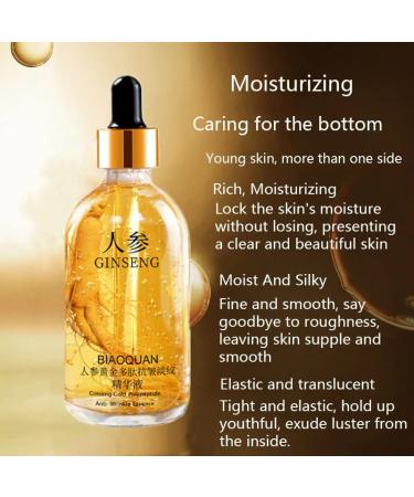 Ginseng Polypeptide Anti-Ageing Essence | Anti-Wrinkle Serum & Gold Ginseng Face Serum | Reduce Fine Lines with Ginseng Essential Oil 100ml - Buy Online on GoSupps.com