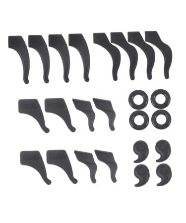 Gleavi deliveries glasses accessories set glasses ear bruell the headphone ear covers glasses hold oval glasses shields glasses silicone teachings for ears glasses accessories glasses legs black 4.3x1.7cm
