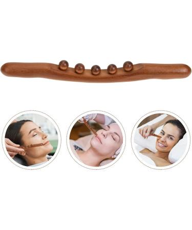 Lurrose 36cm Wood Massage Stick | Trigger Point Massage Roller for Muscle Release | Manual Back Massager & Hand Roller - Buy Online on GoSupps.com