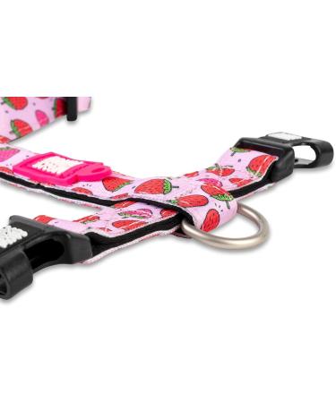 Max & Molly H-Shaped Dog Harness - Ultra-Comfortable Neoprene for Small Dogs | Strawberry Dream - Safe Padded & Lightweight - Buy Online on GoSupps.com