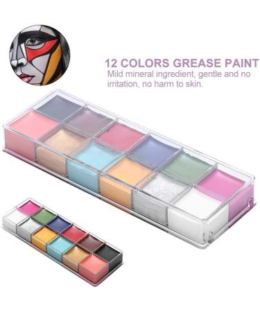  Masyrt 12 Colors Facial Body Oil Paint Dramatic Special Effects Grease Paint - Buy Online on GoSupps.com