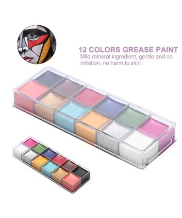 12 Colors Non-Toxic Face & Body Paint - Long-Lasting Makeup for All Skin Types | International Shipping - Buy Online on GoSupps.com