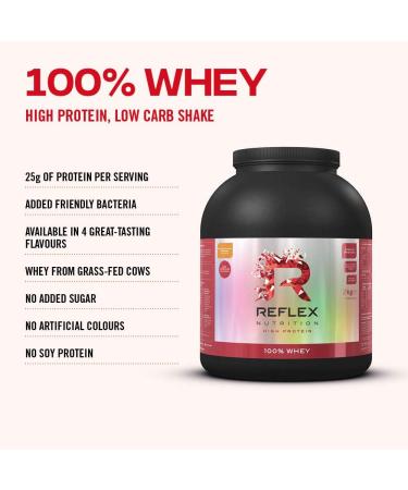 Reflex Nutrition 100% Whey Vanilla Protein Powder 2kg - Buy Online - Buy Online on GoSupps.com