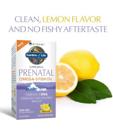 Garden of Life Organics Prenatal Vitamin Folate Energy Healthy Fetal Development Bundle with Minami Natural Prenatal DHA Omega 3 Fish Oil - Buy Online on GoSupps.com