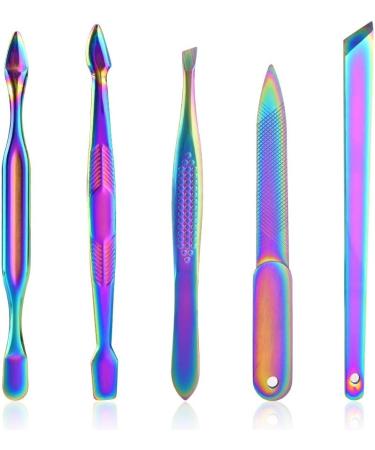 PSGS 1 Set Manicure Nail Kits Stainless Steel Clippers Cutter Pliers Sanding File Acne Needle Toenail Grooming Sets (Color : 15pcs Pink) - Buy Online on GoSupps.com