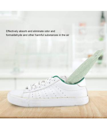 4x Activated Carbon Deodorizers - Natural Bamboo Air Cleaners for Home Car Air Purifiers & Shoes - Light Green Smell Absorbers & Deodorant Bags - Buy Online on GoSupps.com