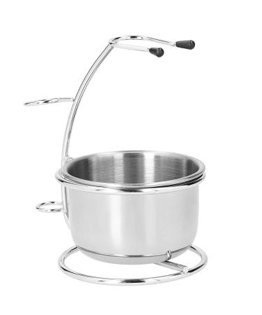 Durable Stainless Steel Shaving Set: 1 Razor & Brush Stand - Perfect for Salons | International Shipping Available - Buy Online on GoSupps.com