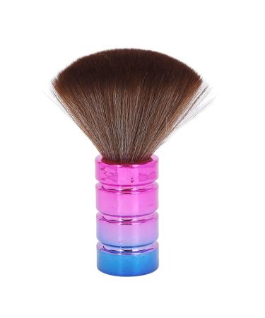 Neck Dusting Brush Hairdressing Neck Dusting Brush Soft Nylon Bristle Electroplating Ergonomic Barber Hair Cutting Neck Hair Brush for Salon Hairdressers