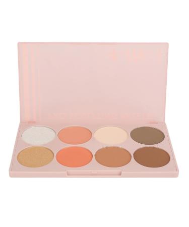 Blush Palette 4-in-1 | 8 Colors Matte & Pearlescent Face Makeup - Long Lasting Highlighter Eyeshadow Contour | International Shipping - Buy Online on GoSupps.com