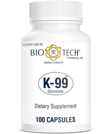 Bio-Tech Pharmacal Potassium K-99 Gluconate Supplement - 100 Count (Pack of 1) - Buy Online on GoSupps.com