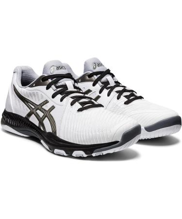 ASICS Men's Netburner Ballistic FlyteFoam 2 Volleyball Shoes 11.5 - White/Gunmetal - Buy Online on GoSupps.com