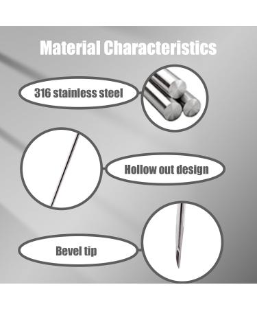 YILONG 14G Body Piercing Needles - 100 Pcs for Nose Ear Belly Button Nipple Tongue Lip & Eyebrow Piercing - International Shipping Available - Buy Online on GoSupps.com