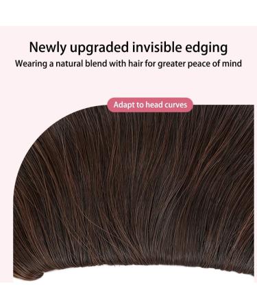 Clip on Bangs for Women French Age-Defying Bangs Hair Clip Natural Clip In Bangs Short Straight Fake Bangs with Temples Hairpieces for Halloween Parties#2/30 Brown - Buy Online on GoSupps.com