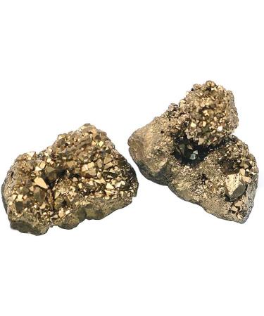 Namvo 2pcs Pyrite & Quartz Crystal Stones for Chakra Healing - Buy Online on GoSupps.com