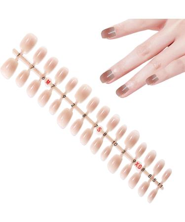 Kumprohu Short Nails Press On Exquisite Glossy Fake Nails Short | Artificial Nails Multiple Sizes for Manicure At Home Easy to Stick & Remove Dark Pink 1 count (Pack of 1) - Buy Online on GoSupps.com
