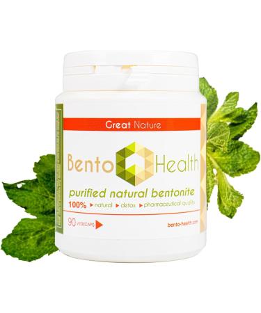 Bentonite Clay Detox - Fast Acting Colon & Liver Cleanse | 90 VegCaps | Non-GMO Gluten Free | BENTOHEALTH - Buy Online on GoSupps.com