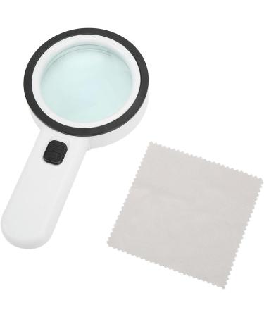 Portable Handheld Magnifier Glass Magnifier 8cm 30X Handheld Optical Magnifier High Power with 12 LED Lights Magnifiers Full of Stars - Buy Online on GoSupps.com