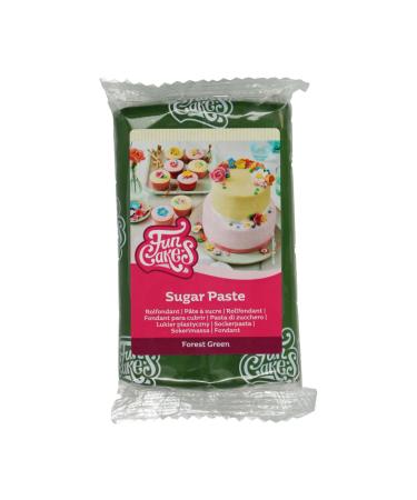 Funcakes Rollfondant Forest Green: Easy to use smooth flexible soft and flexible perfect for decorating cakes halal kosher and gluten -free 250 g forest green 250 g - Buy Online on GoSupps.com