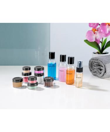 Sichler Beauty Travel Set | 12 Cosmetic Containers & Zipper Bag for Hand Luggage | Perfect Aircraft Liquid Organizer - Buy Online on GoSupps.com