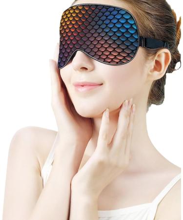 LynaRei Colorful Dragon Scales Sleeping Mask - Adjustable Strap, Soft Eye Cover - Buy Online on GoSupps.com