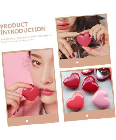 Beavorty 4pcs Lipstick Case with Mirror Cream Eyeshadow Diy Make up Containers Makeup Blush Plastic - Buy Online on GoSupps.com